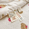 Class A mother and baby grade cloud feel double-layer gauze bed cover summer quilt four-piece set, Bear air conditioner summer thin quilt with cotton lining Application Scenario